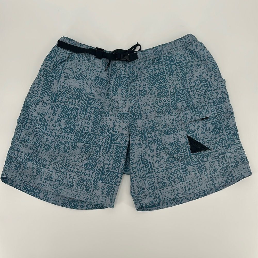 Eddie Bauer Swim Mens Extra Large Blue Trunks Hiking Active Mesh Liner Pockets